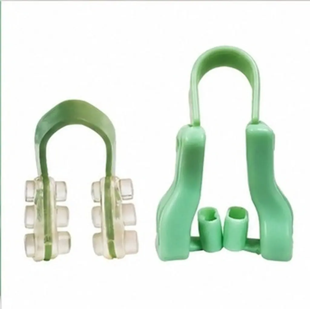 1Set Woman Nose Clips Silica Gel U-Shaped Night Sleeping Nasal Splint Snoring Reduction Comfortable Skin-Friendly Long Life