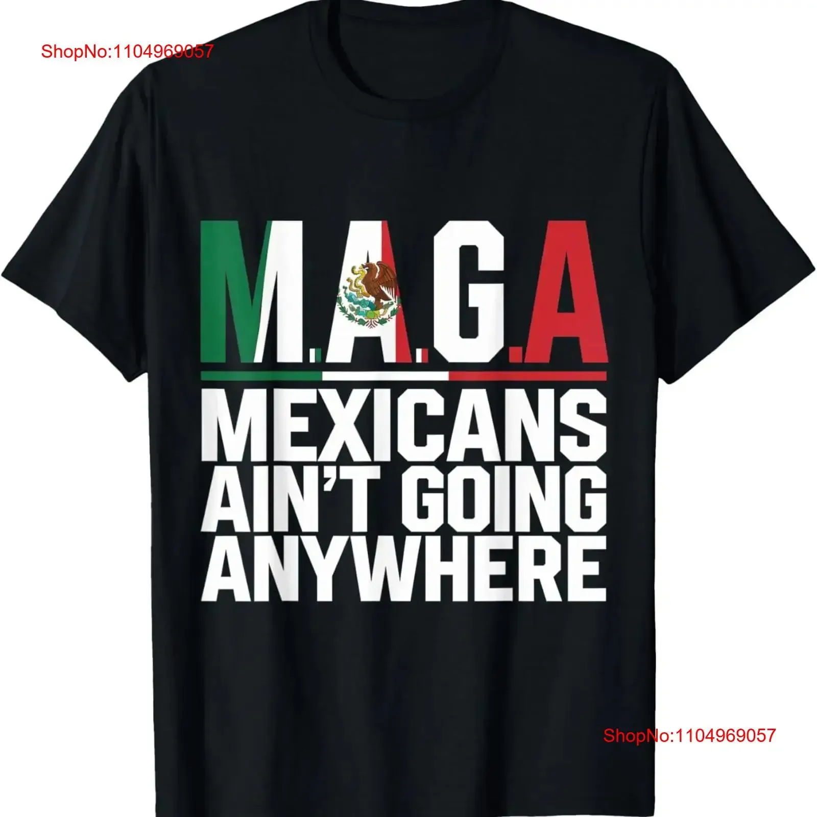 

MAGA Mexicans Ain't Going Anywhere Футболка винтажная стираная дизайнерская одежда Мягкая графика Универсальная домашняя повседневная растянутая одежда