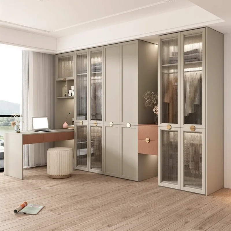 d*-Desk Makeup Wardrobe Cube Jewelry Open Mirror Cabinets Living Room Wardrobe Cabinet Nordic Roupa Lounge Suite Furniture./