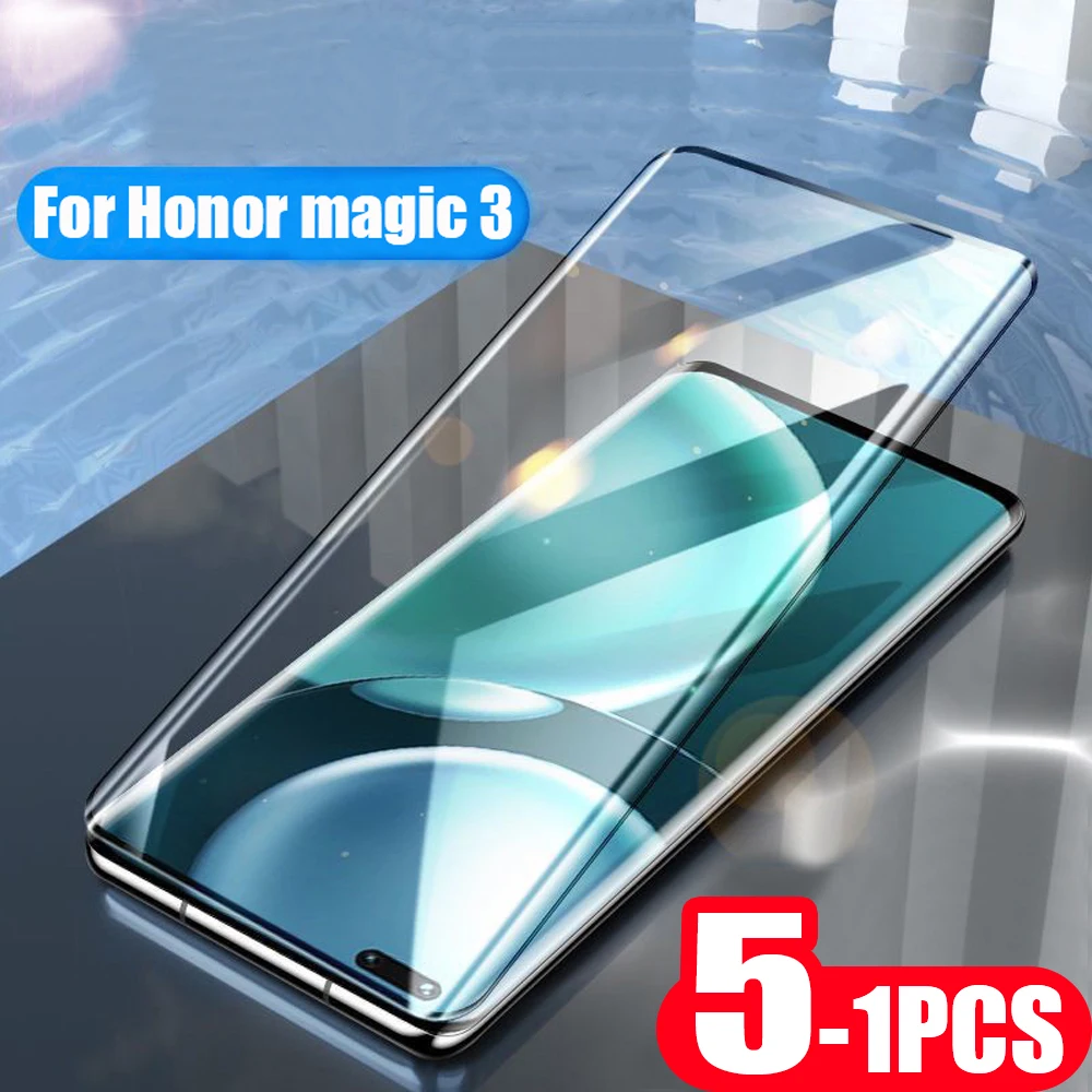 5-1Pcs For Honor 70 60 50 SE lite pro plus Magic 3 4 Tempered glass phone protective film screen protector smartphone galss