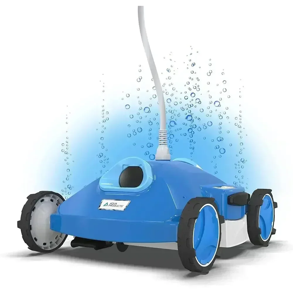Automatic Robotic Pool Cleaner for Above-Ground Pools up to 30,000 gallons with Powerful JetBlast and Dual Debris Bags
