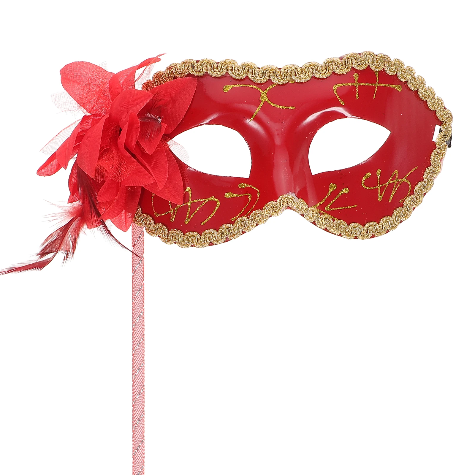 

H held Lightweight Plastic Lace Masks for Masquerade Party Halloween Costume Prom Gold cosplay mask party masks