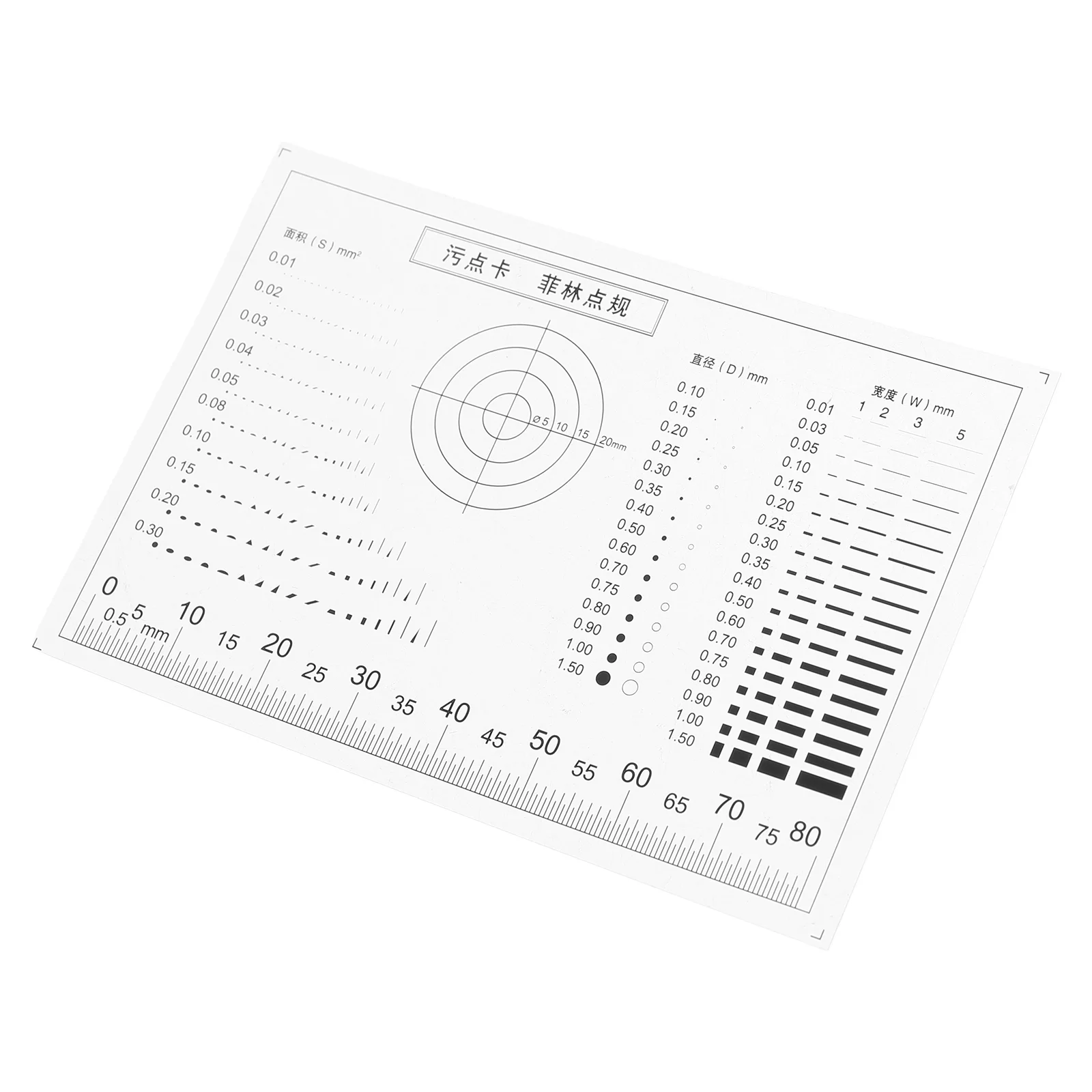 Rubric Concrete Scraping Ruler Scale Transparent Plastic Card Scraper Woodworking