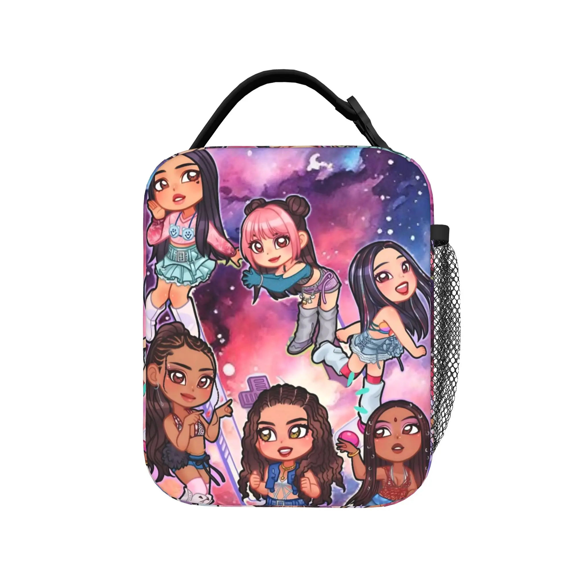 Katseye Music Girl Group Lunch Bag For Adult  Graphic Lunch Box Leisure Office Cooler Bag Portable Oxford Thermal Lunch Bags