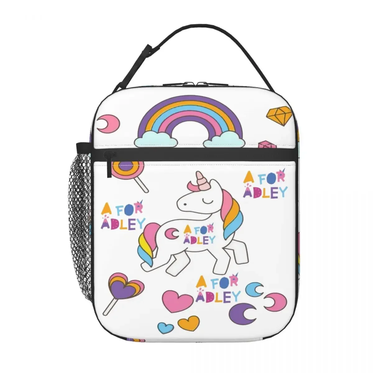 Kawai Girl A For Adley Unicorns Cute Insulated Lunch Bags Food Container Bags Leakproof Thermal Cooler Bento Box For Work