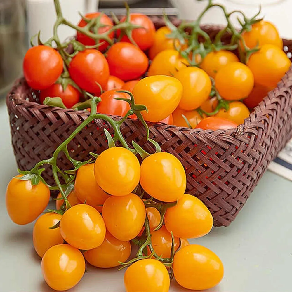 

Artificial fake fruit props family home Kitchen cabinet hotel restaurant table decor cherry tomatoes Simulation fruit string
