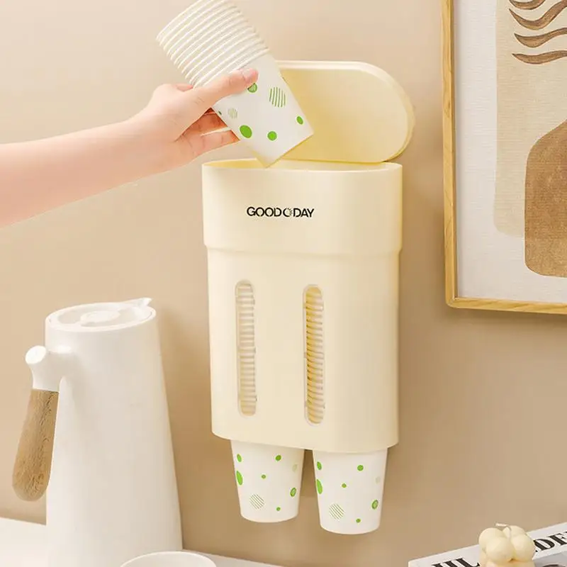 Waterkoeler Bekerhouder Stofdicht Grote Capaciteit Koffie Dispenser Papier Cup Dispenser Pull Type Water Dispenser Bekerhouder