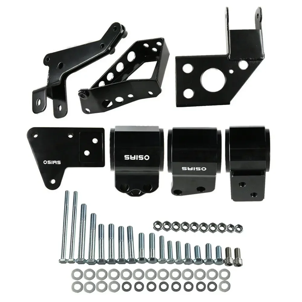 forBlack for Honda for Civic K-Series Engine Mount Bracket for 1992-95 K-Swap Cars Fits K24 K20 62A(1992-95) Models EG K20 K24