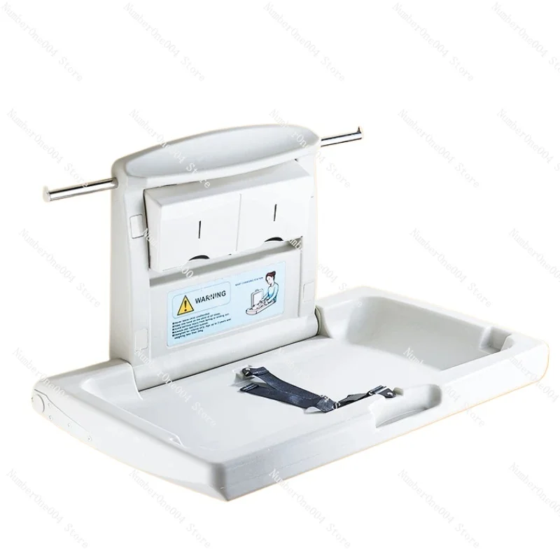 Third Toilet Baby Care Desk Foldable Wall-Mounted Children's Diaper Changing Table Mother and Child Rooms Safety Seat