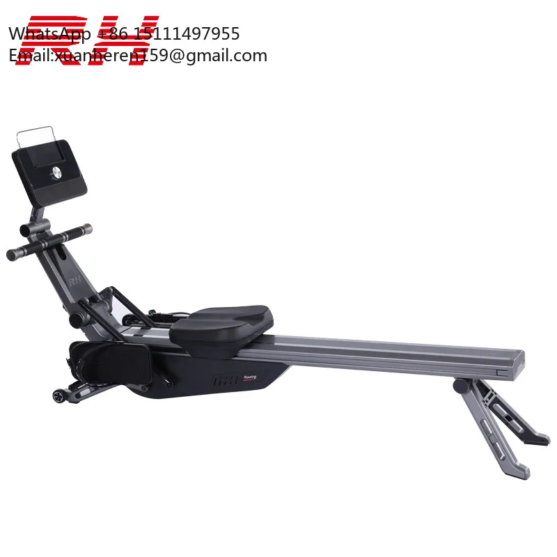 Smart Portable Indoor Home Fitness Rowing Machine New Electromagnetic Control System Air Resistance Magnetic Rower Indoor Use