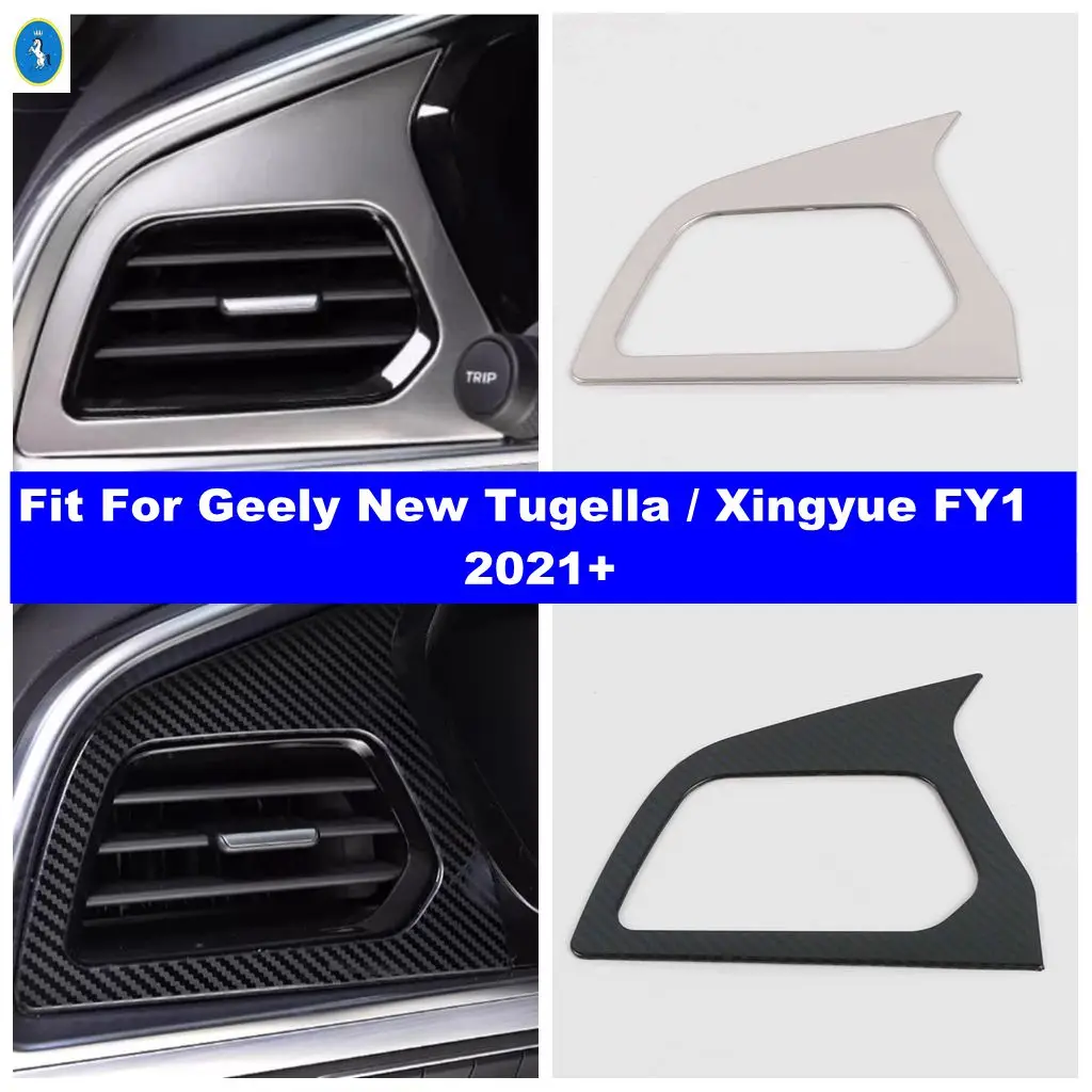 

Car Front Dashboard Air AC Outlet Vent Decor Frame Cover Trim Accessories For Geely New Tugella / Xingyue FY11 2021 2022 2023