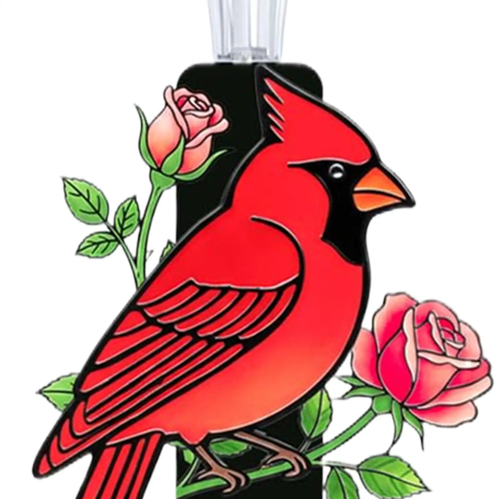 Metal Garden Stakes Easy Install Weather-Resistant Solar Cardinal Memorial Graves Stakes For Farmhouse Spring Nature Aesthetics