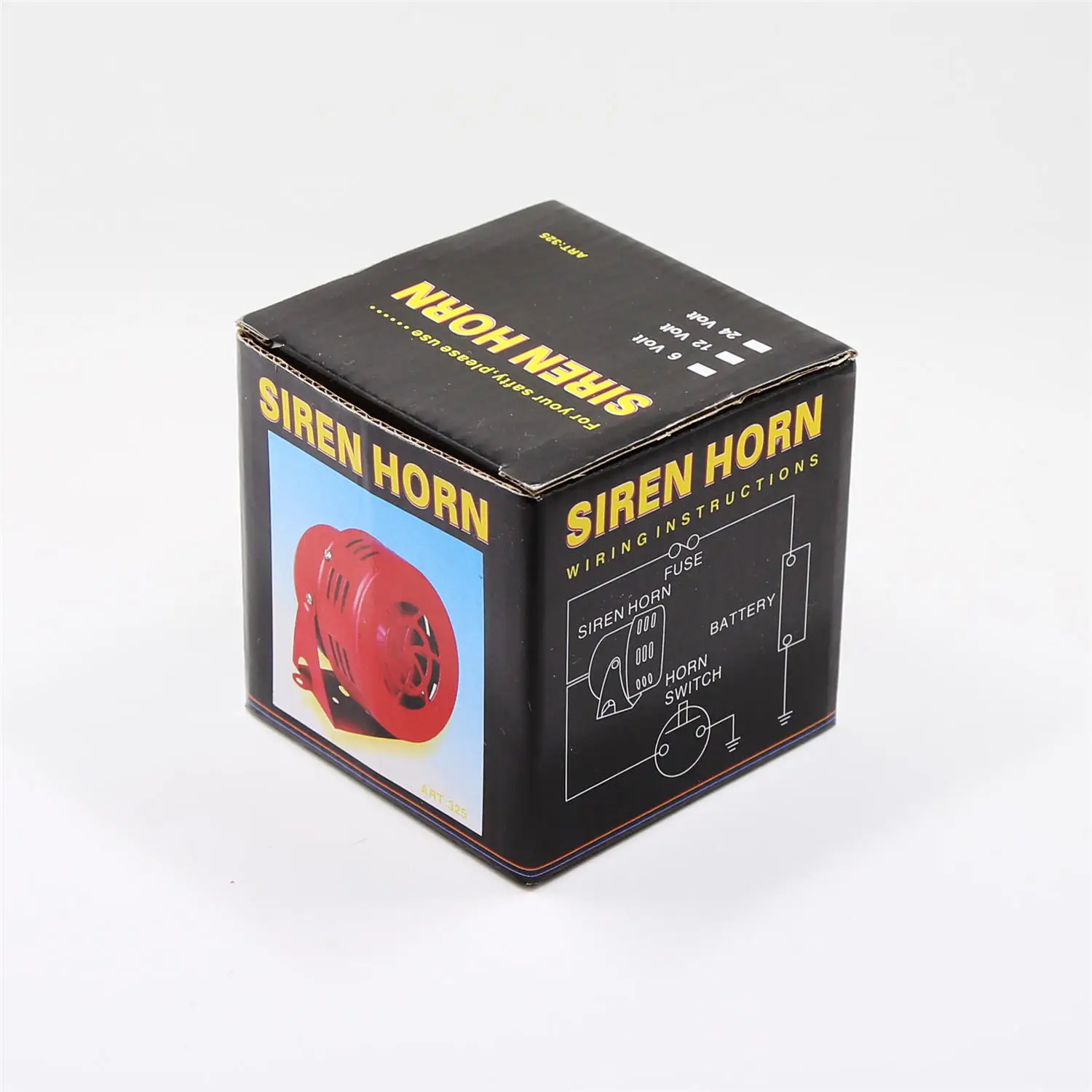 12 فولت 300DB أحمر صغير/مكامل محرك كهربائي غارة الجو الهواء هورن إنذار صوتي لشاحنة السيارات SUV قارب جرار RV ORV 100% العلامة التجارية الجديدة