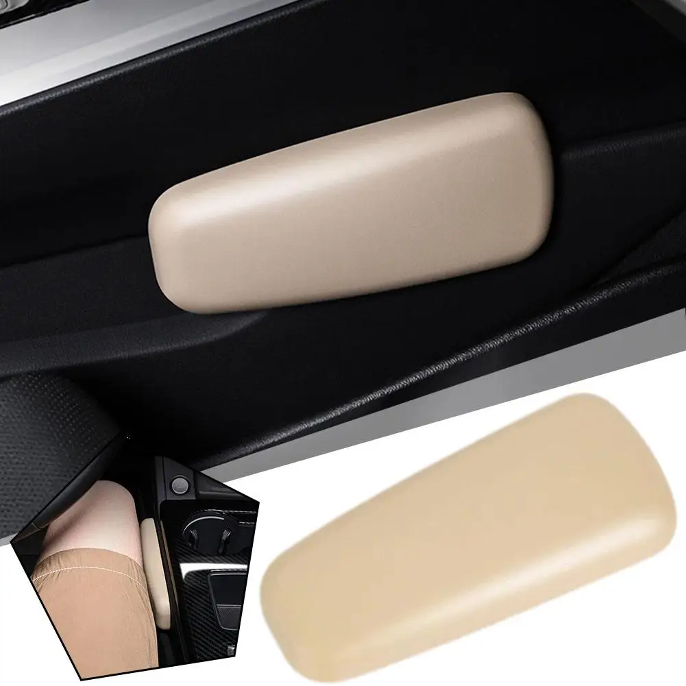 Pu Leather Car Knee Rest Pad Interior Auto Armrest Pad For Door Central Console Side Protective Pad Memory Foam Soft Relax T2a6