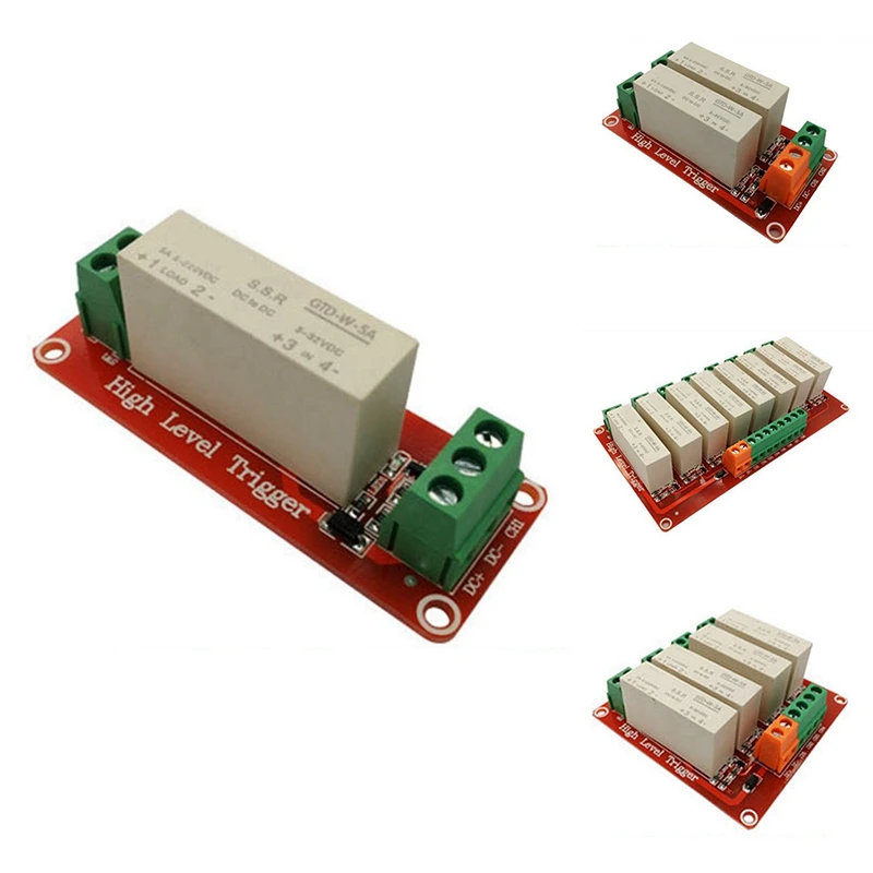 

High Level Trigger DC Control DC Solid-State Relay Module Single-Phase Electric Relay Solid State 5A