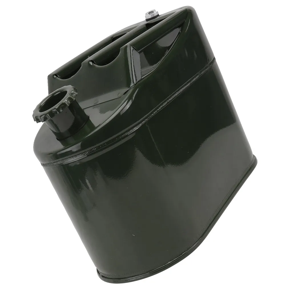 

1Set Heavy Duty Metal Container 5L Portable Fuel Can with Ergonomic Handle for Car Refueling Emergency Storage Outdoor