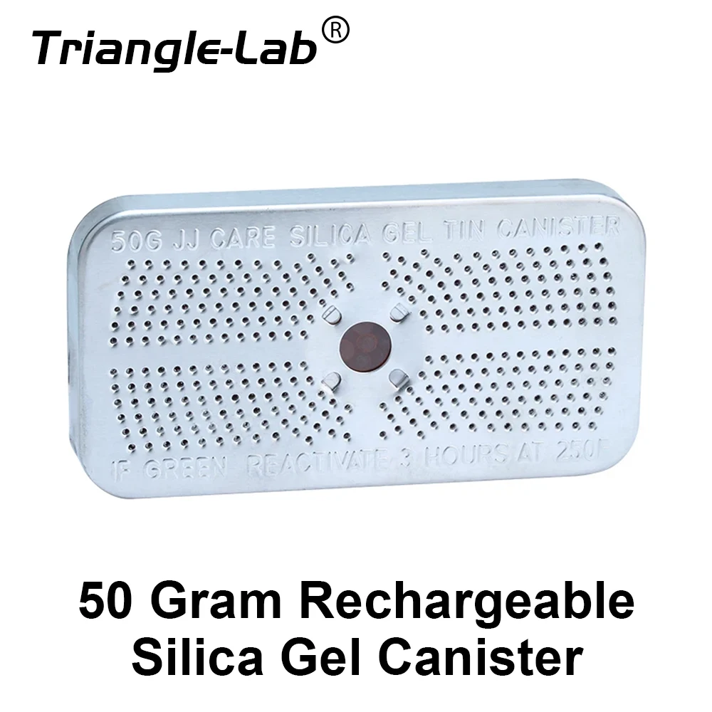 Trianglelab 50 Gram Rechargeable Silica Gel Canister Drying box Moisture absorption box Filament protection 3DPrinter Accessorie