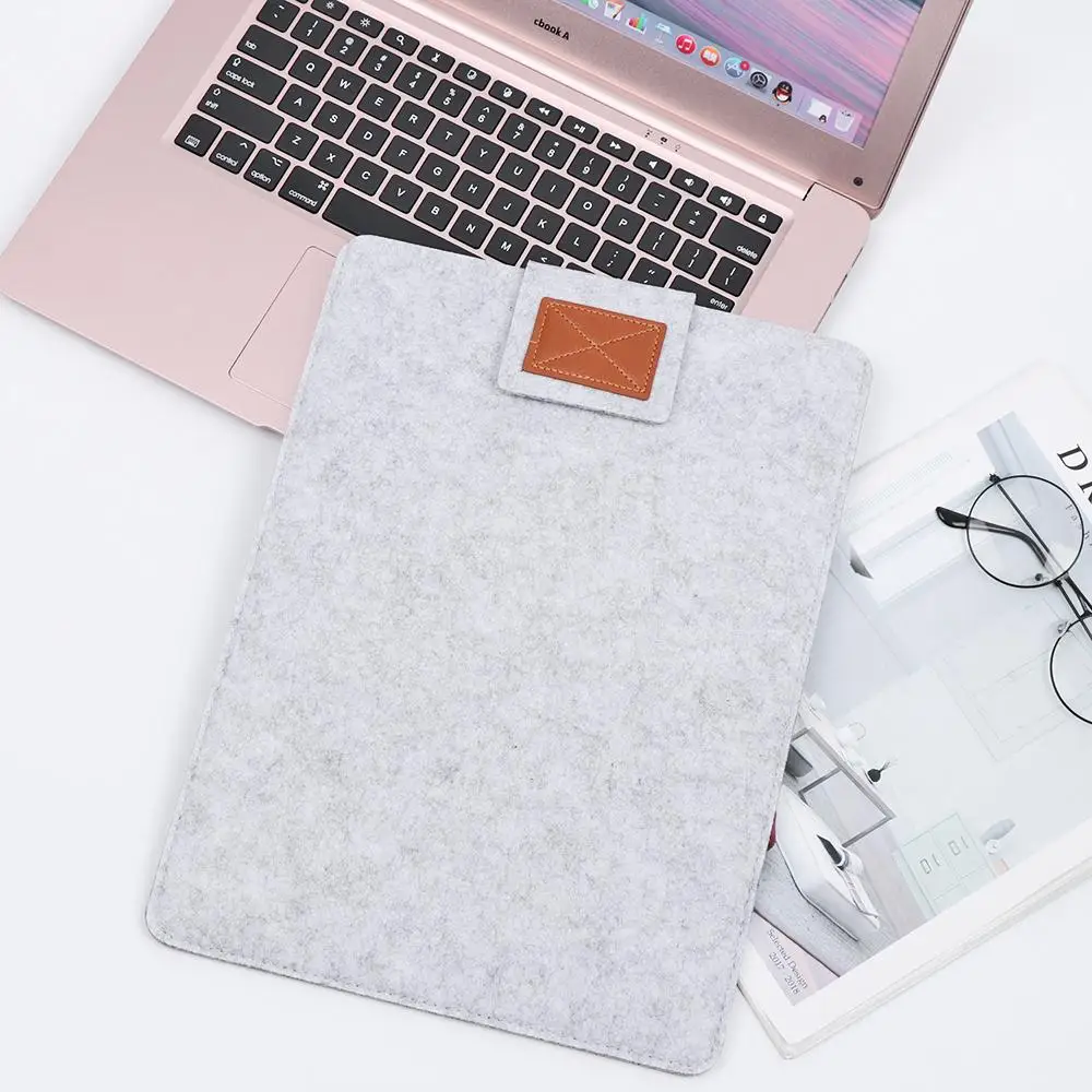 11inch/ 13inch/ 15inch Fashion Anti-scratch Laptop Bag Sleeve Case Wool Felt Computer Cover For Ultrabook Tablet PC Notebook