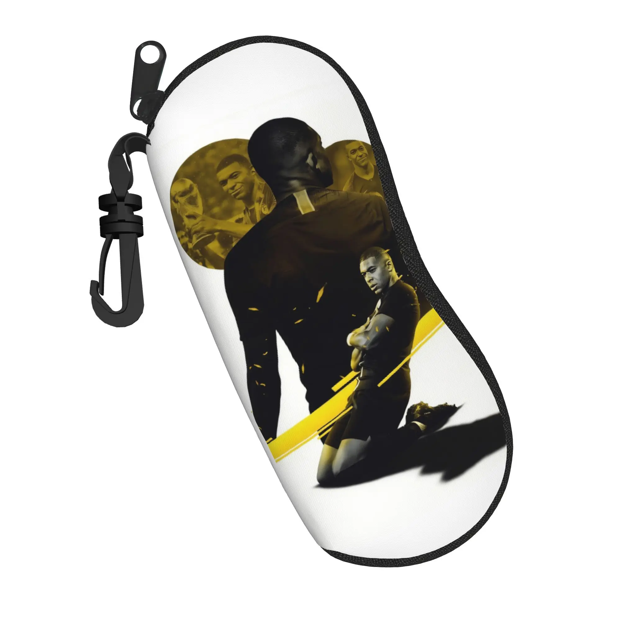Mbappes Glasses Case Men Women Anti-Fall Zipper Football Soccer Sunglasses Protector Anti-Pressure Eyeglasses Box