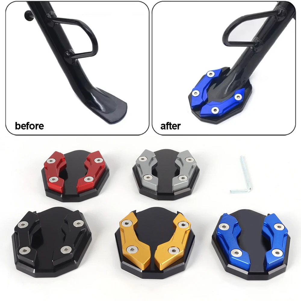 5 Colors Motorcycle Accessories Stand Enlarge Plate Support Side Kickstand Extension For YAMAHA N-MAX155 N MAX XMAX 250 125 300