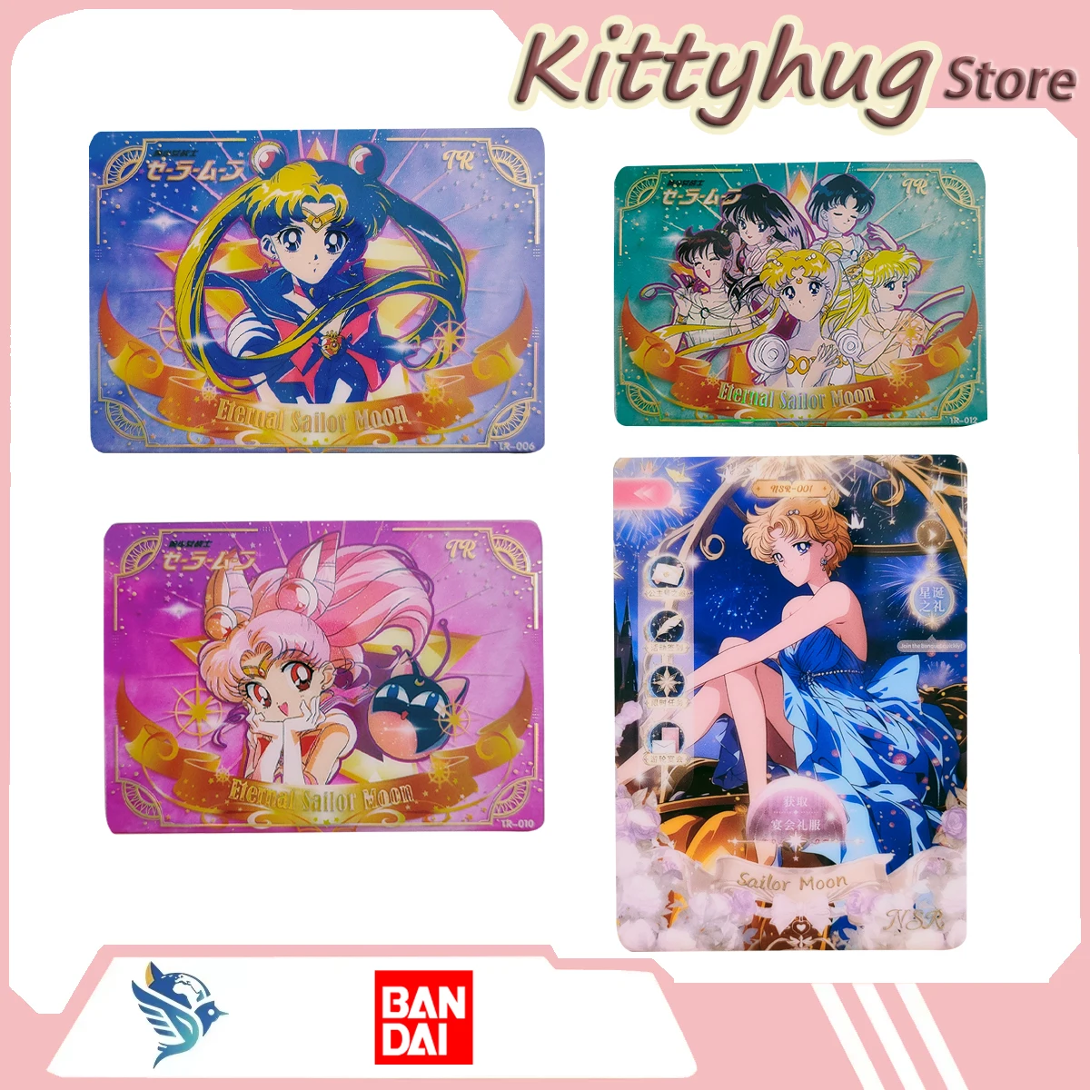 Tarjeta Coleccionable de Sailor Moon, Tarjeta Tr de Sailor Mercury, Sailor Mars, Sailor Venus, Regalo para Niñas, Regalo de Cumpleaños