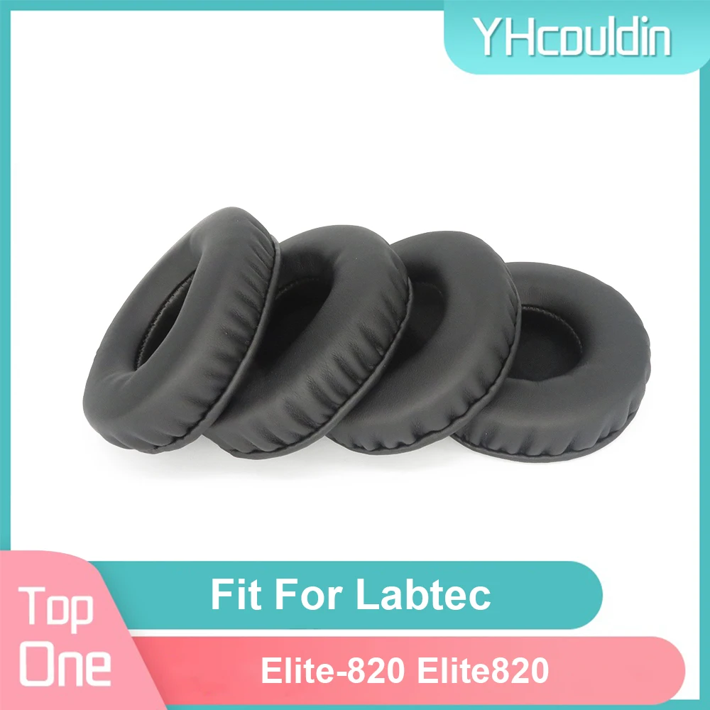 Earpads para labtec elite-820 elite820 fone de ouvido almofadas de espuma almofadas macias do plutônio preto