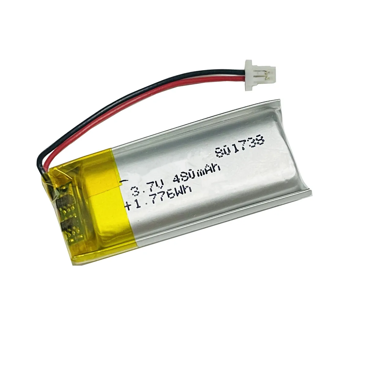 3.7V 480mAh 801740 801738 Polymer Rechargeable JST 1.0mm 2P Battery For Recording Pen MP3 Bluetooth Headphone Speaker LED Light