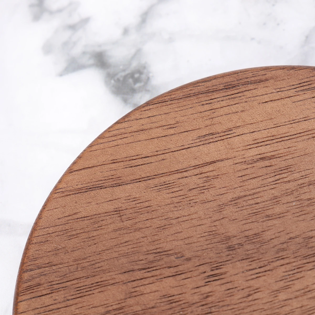 

2Pcs Wooden Coaster Walnut Round Non-Slip Heat Insulation Pad Cup Mat Suitable for Home Restaurant Party Wedding