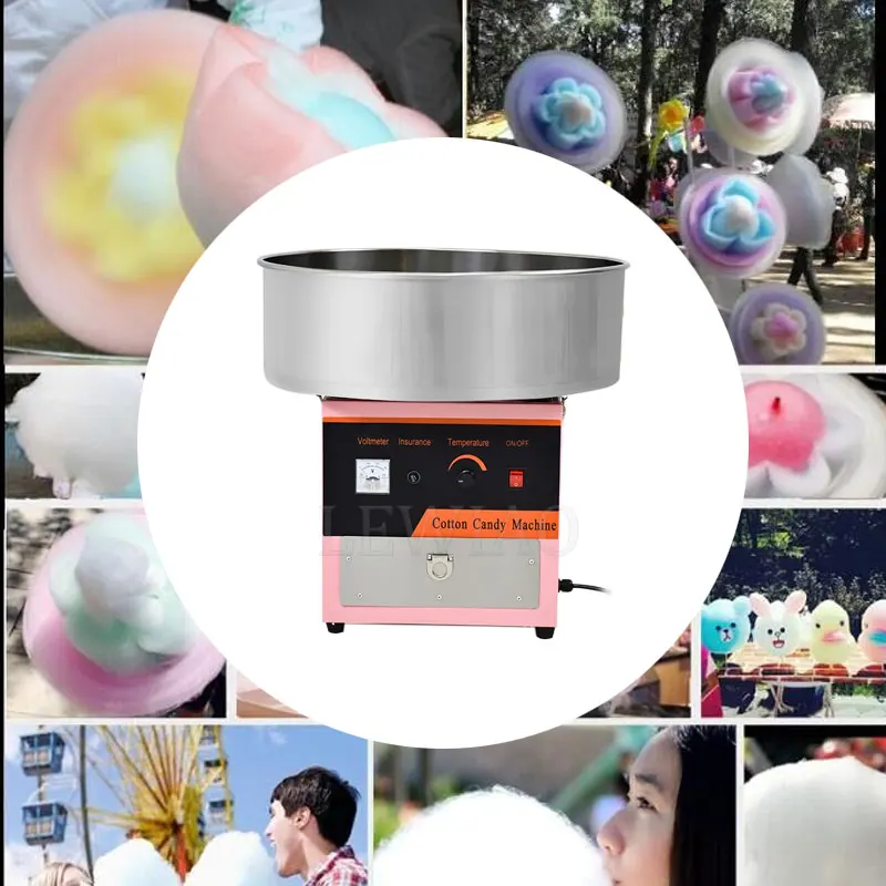 상업용 전기 솜사탕 기계 색상 Diy 달콤한 마시멜로 기계 멋진 설탕 치실 면화 제조기