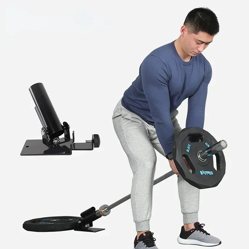 T-bar platform insert barbell fixing attachment fitness barbell core strength training system gym barbell