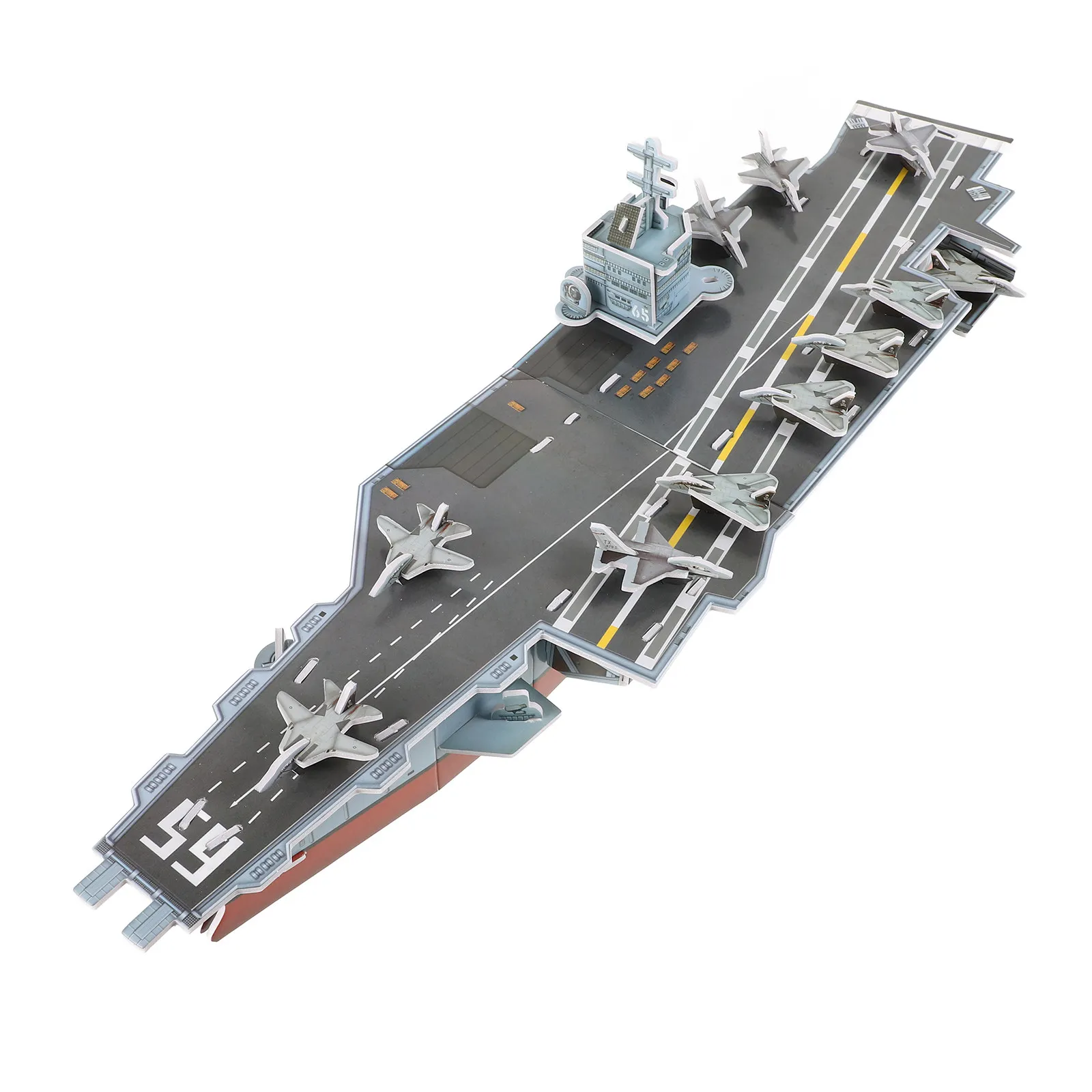 

Aircraft Carrier 3D Puzzle DIY Assemble Craft Educational Brain Teaser for Adults Kids Enthusiasts Collectors Entertainment