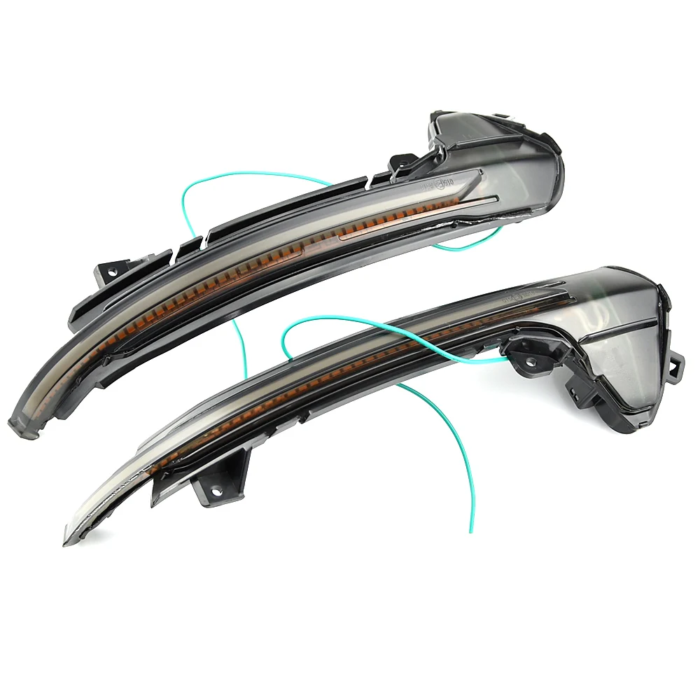 

2x LED Dynamic Turn Signal Light Sequential Mirror Blinker Indicator Flashing Lamp 2Pcs For Au-di A6 C7 2013-2018