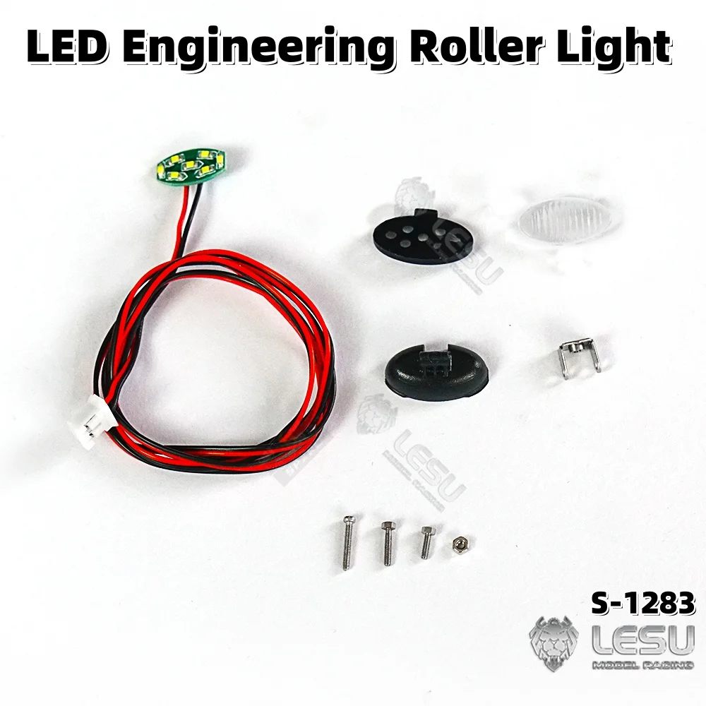 3V LED スポットライトランプエンジニアリングローラーアクセサリー S-1283 1/14 タミヤ RC レスカニアマンアクトロスリモートコントロールトレーラー部品用