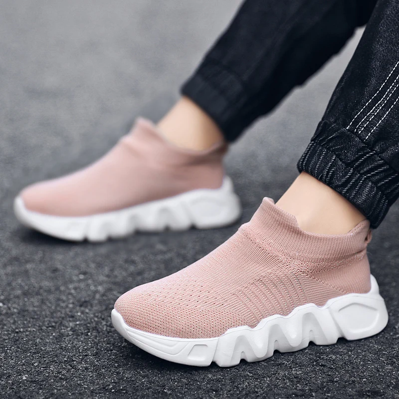 

Fashion Simple Design Children Boys Shoes Casual Knitting Shoes Breathable Sneakers Popular Girls Cmfortable Baby Shoes
