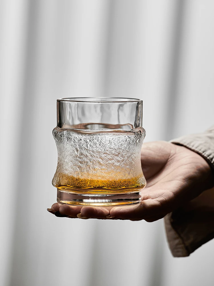 Dark Ice Coloured Glaze Cup High Temperature Resistance Teacup Simple Household Whiskey Beer Glass Juice Drink Crystal Glass Cup