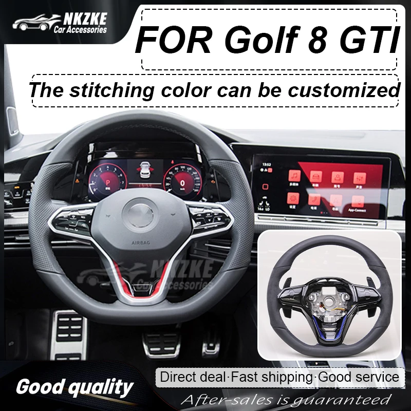 Steering Wheel Suitable For Volkswagen Golf 8 GTI MK8, Equipped With Touch Buttons And Shift Paddles, Car Accessories,New R