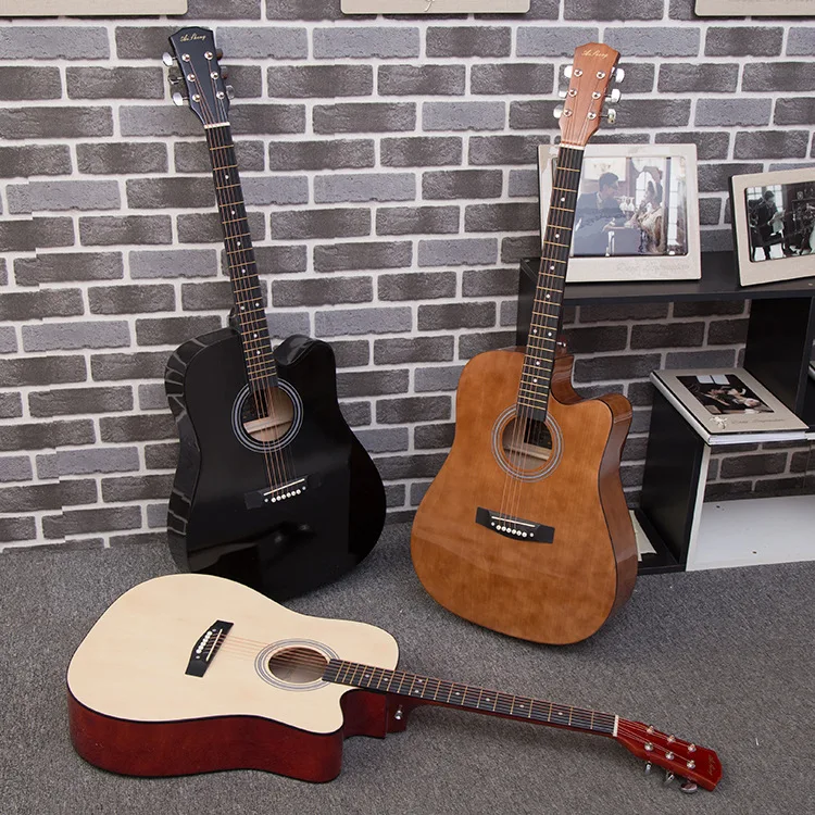 

Hot Sale 41 Inch Spruce Veneer Matte Cheap Acoustic Electric Guitar