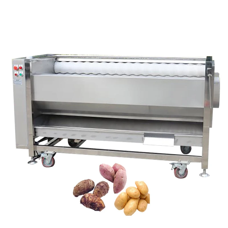Máquina de limpieza y peladora de cepillo, pelador, rodillo de patata, jengibre, fruta, raíz Industrial