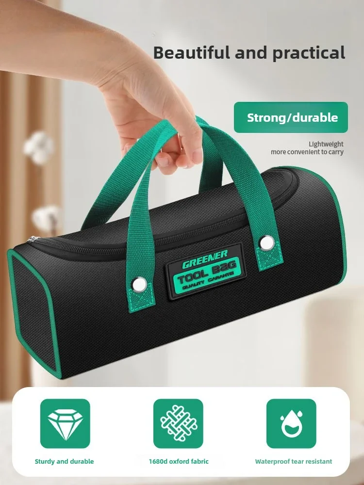 Bolsa de herramientas eléctricas, lona resistente y duradera, bolsa de herramientas gruesa, almacenamiento especial para carpintería, sitio de construcción portátil