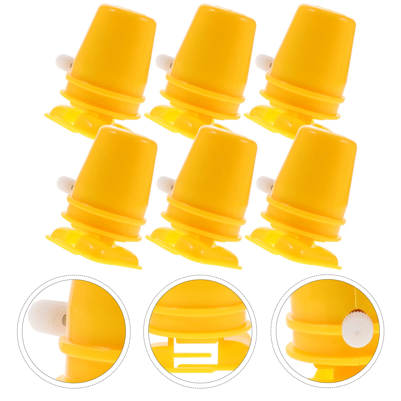 6 個のプラスチックムーブメント DIY アクセサリー用ミニ巻き戻し部品修理フィッティングおもちゃモデル時計仕掛けのロボット交換用