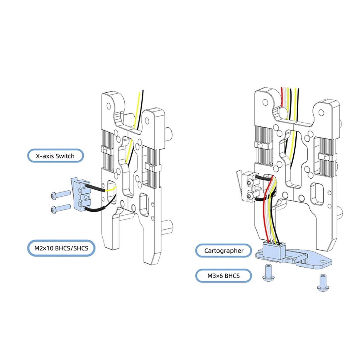 جهاز استشعار التسوية IDM Cartographic ، قوس معدني CNC لـ VORON ، طابعة ثلاثية الأبعاد ثلاثية الأبعاد ، Beacon من الألمنيوم