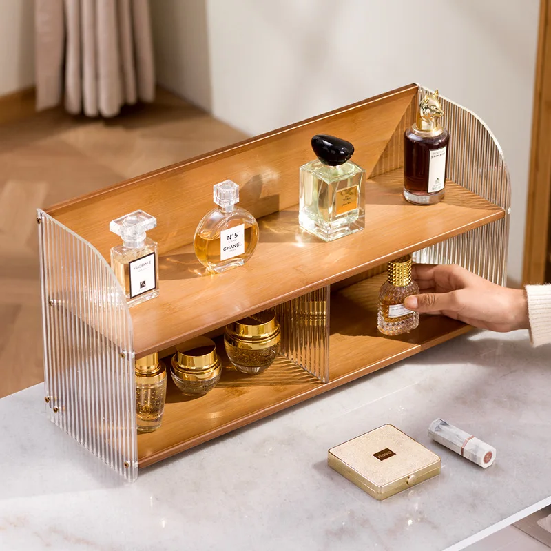 Cosmetics Storage Box Dresser Shelf Skin Care Products Perfume Shelf Desktop Premium Acrylic Storage Shelf