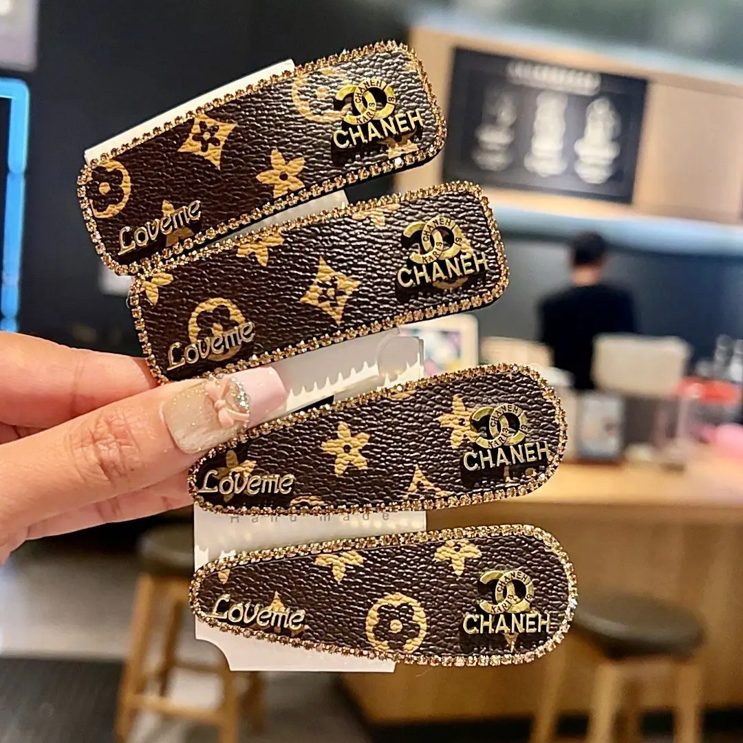 

High-end vintage women's classic simple BB clip exquisite hairpin new style elegant letter-shaped hair accessory