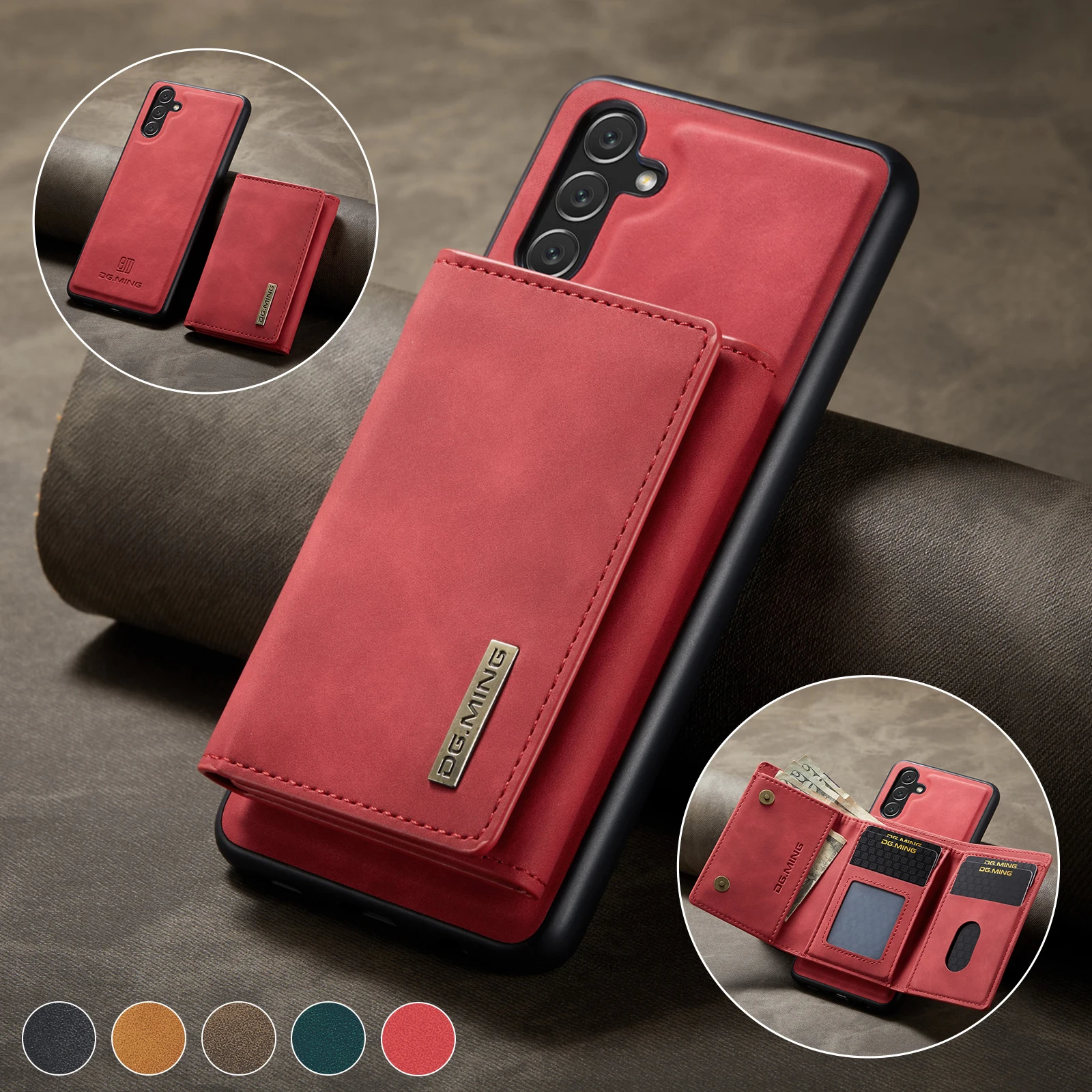 New Beautiful leather anti-fall mobile phone case with wallet for Samsung Galaxy A14 4G 5G A34 A54 5G A24