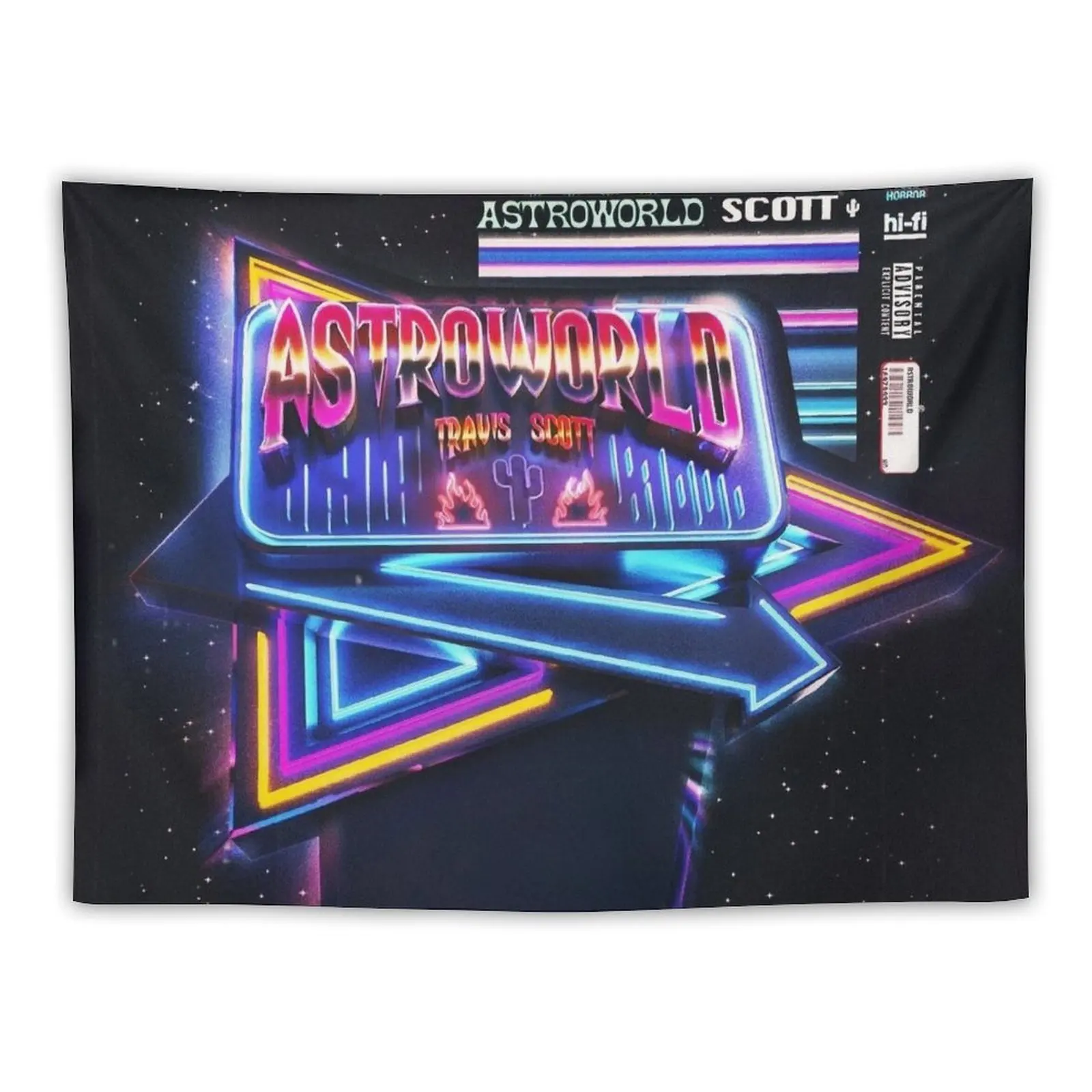 

Astroworld fan cover Tapestry Home Decoration Accessories Room Decorator Anime Decor Tapestry