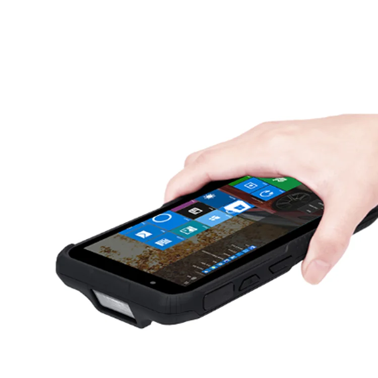 Handheld Rugged PDA for Windows 10 data collector with barcode scanner NFC 4G pos pc to Esteban