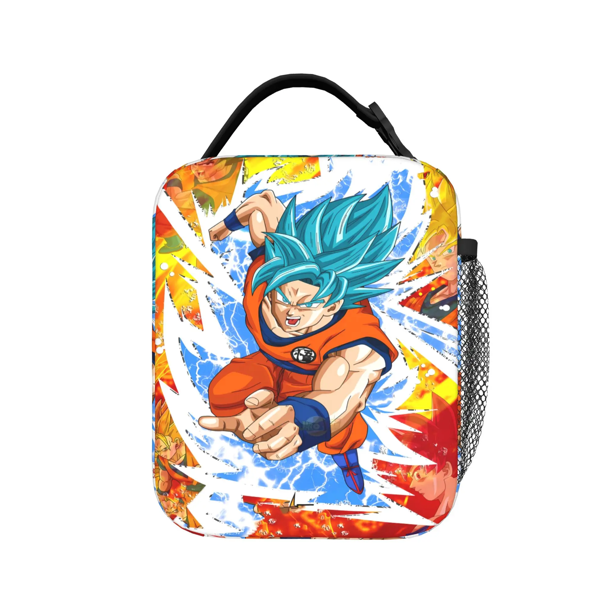 Lunch Bag Dragons Ball Anime Song Goku Picnic Lunch Box For Men  Vintage Portable Print Cooler Bag Back To School