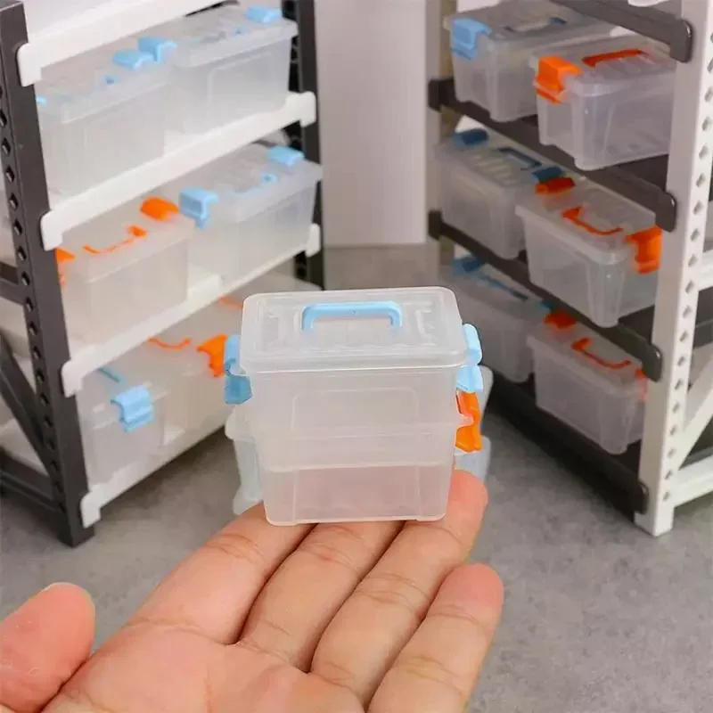5 Stuks Poppenhuis Mini Opbergdoos Clear Toolbox Model Poppenhuis Thuis Woondecoratie Poppenhuis Micro Scène Decor Props