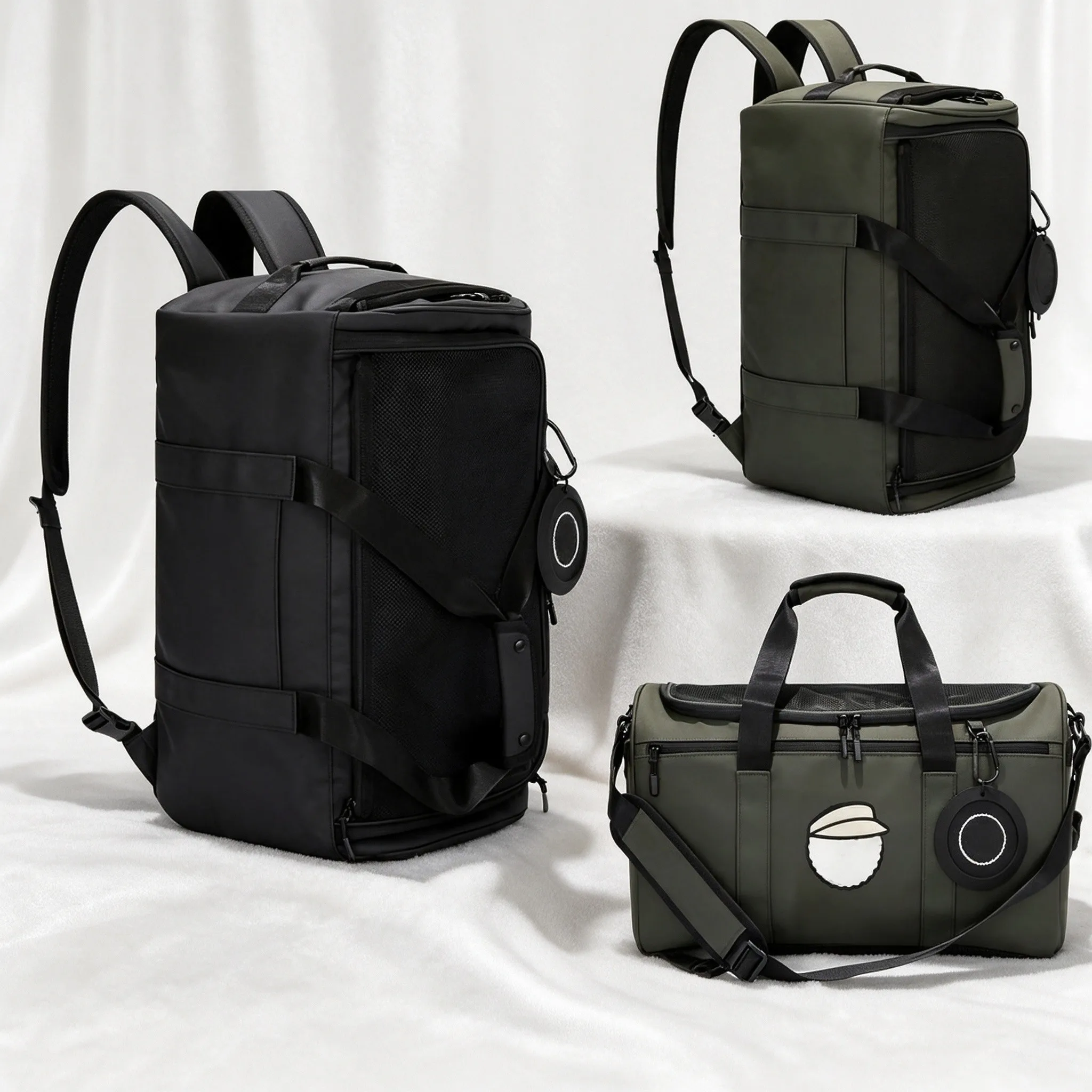 Golf Garment Bag, Large Capacity Multi-compartment Storage Bag, Convertible Hand / Single Shoulder / Backpack Golf Sports Bag