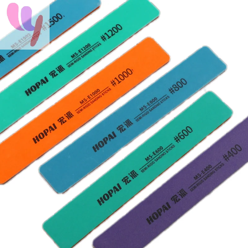 6Pcs MS-E400-1500 Semi-rigid Sanding Sticks Plastic Model Polishing Rod For DIY Assembling Model Build Tools
